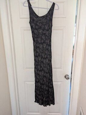 Women's 90s Cowl Neck Beaded Maxi Slip Dress